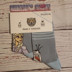 ❤Dad & Kid Frozen Twinsies Socks